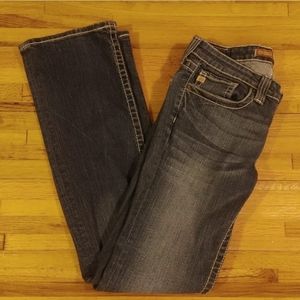 Big Star Jeans Size 30L Womens Remy Low Rise Fit Stretch Medium Wash Blue Denim.